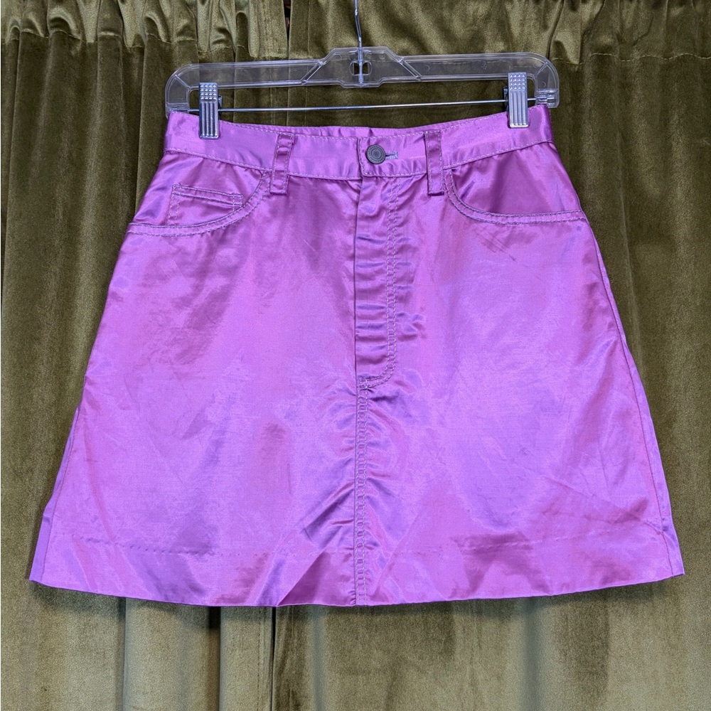 Marc Jacobs Ready to Wear Purple Metallic Mini Skirt. Size 4. Retail $950